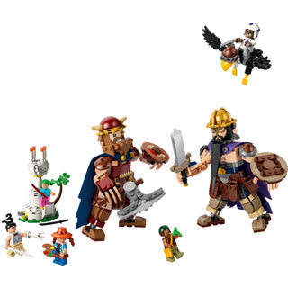 Lego one piece dorry vs brogy – gigantes de pequeños juguetes piratas para niños 75644