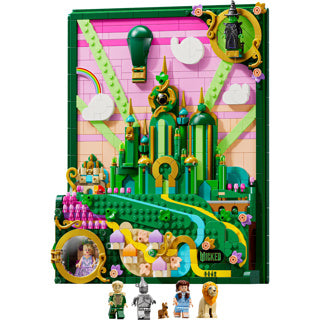 Lego 75685 arte de pared de la malvada ciudad esmeralda