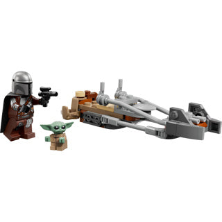 Lego Star Wars TM 75436 La Speeder Bike del Mandalorian e di Grogu | 2 pezzi