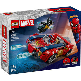 Lego super heroes 76336 marvel spider-man auto vs. venomized wolverine