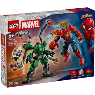 Lego 76338 Super Heroes Marvel Mecha Duello Spiderman contro doc ock