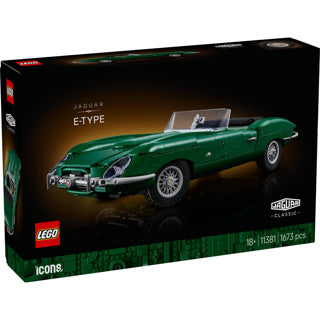 Lego iconos jaguar e-type - coche deportivo clásico - 11381