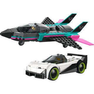 Aereo a reazione Lego City 60489 contro un'auto sportiva