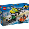 Remix di aereo, camion di servizio e hovercraft Lego City 60505