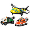 Remix di aereo, camion di servizio e hovercraft Lego City 60505