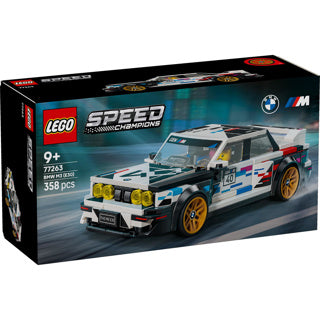 Lego Speed Champions Kit de construcción de coche BMW M3 (E30) para niños y decoración de habitación infantil 77263