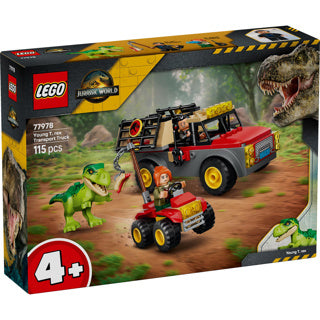 Lego Jurassic World Young T. Rex camion da trasporto Dino giocattoli per bambini da 4 anni 77978