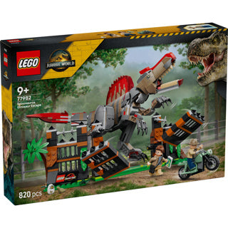 Lego Jurassic World Spinosaurus Fuga Dinosauro Giocattoli per Bambini 77982