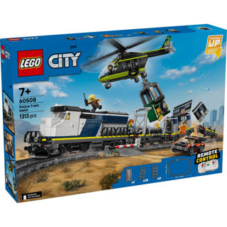 Lego ® city overval op politietrein - speelgoedtreinset - 60508