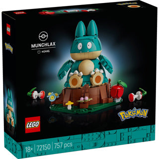 Lego Pokémon - Kit de construcción de figuras de Munchlax para adulto y decoración del hogar - 72150