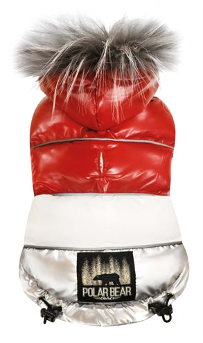 Croci Chaqueta para perros Oso polar acolchado rojo