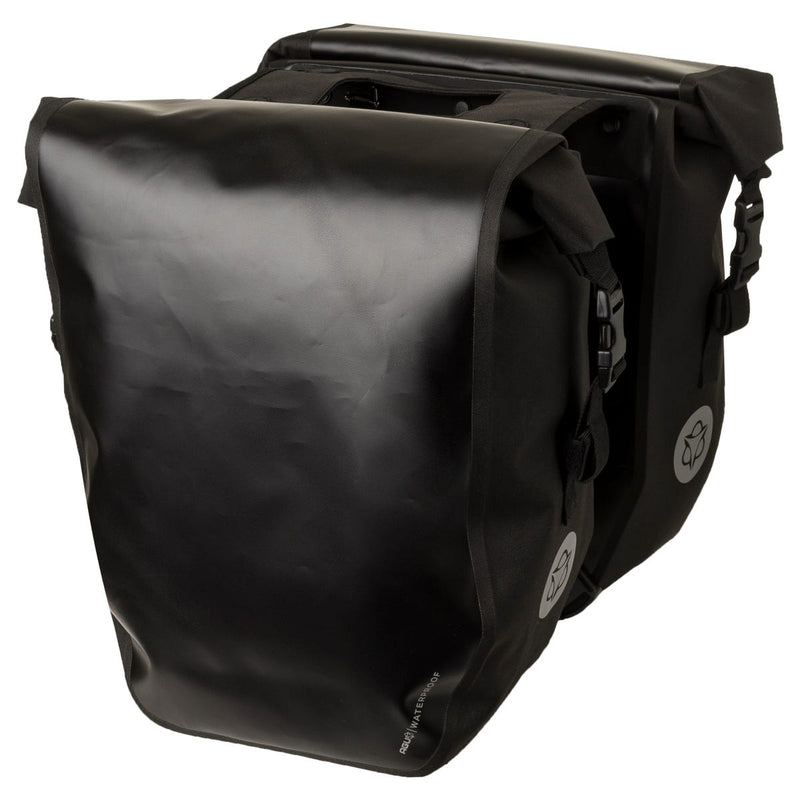 Agu clean doble bolsa para bicicleta refugio grande negro