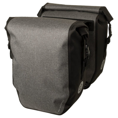Agu clean doble bolsa para bicicleta refugio grande gris