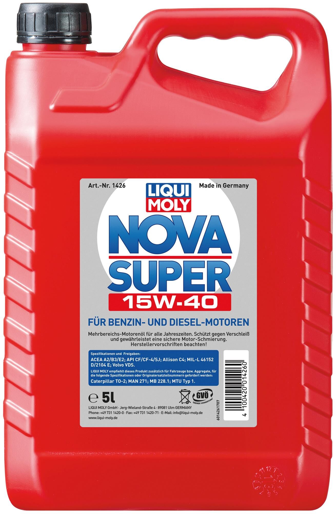 Liquis Moly Nova Super 15W-40 5 LTR.