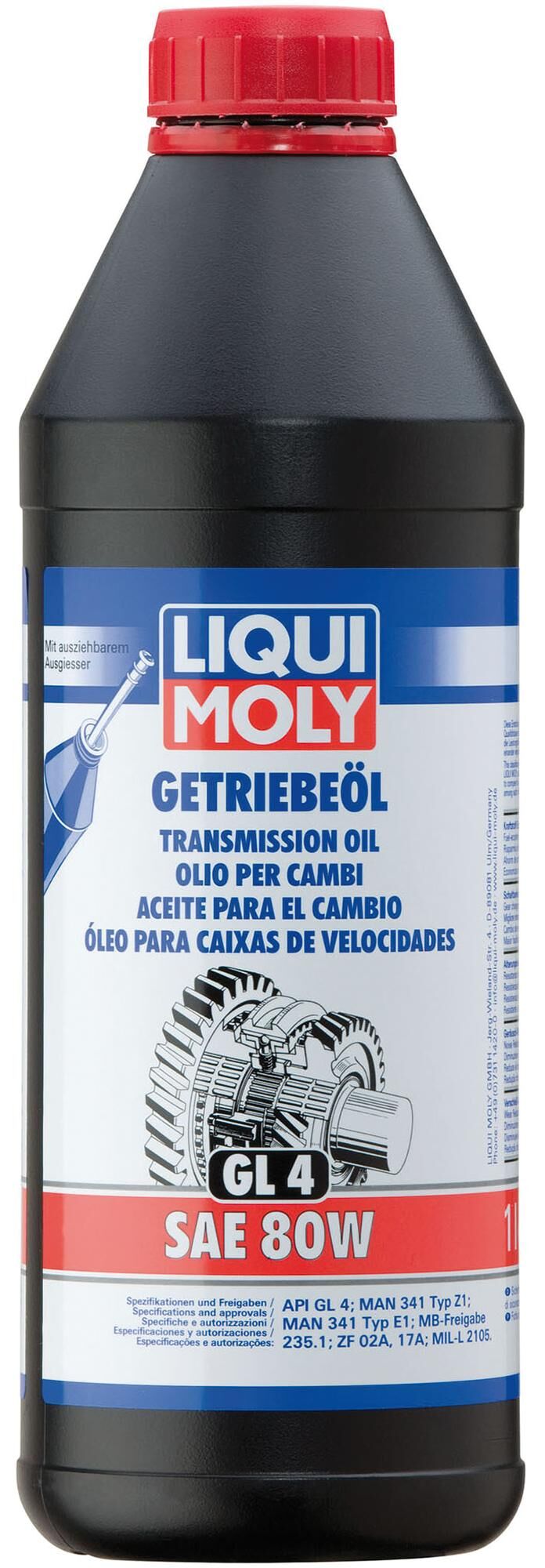 Liqui MOLY Gear Oil GL4 SAE 80W LM 1 LTR.