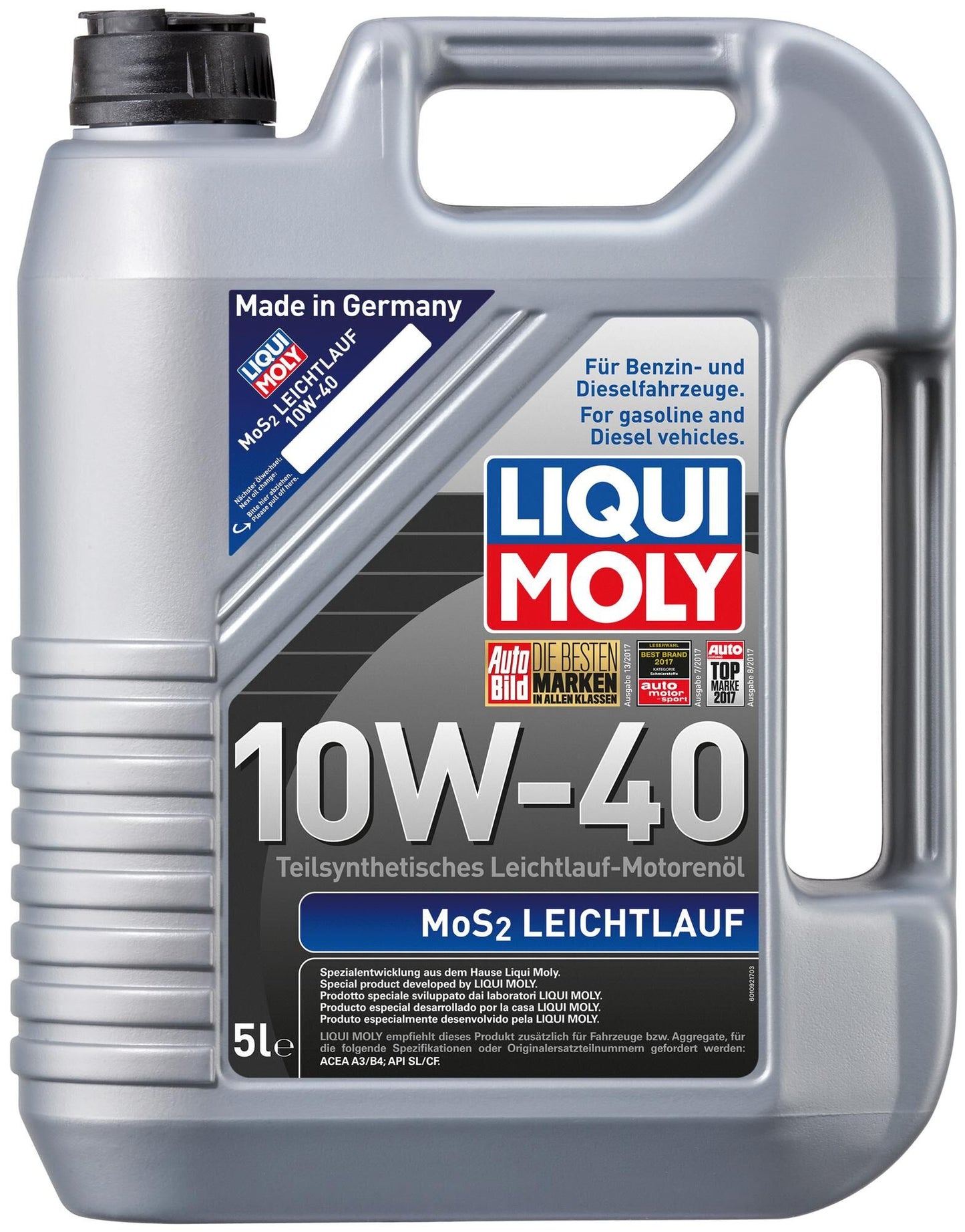 Liqui MOLY MOS2 LIGHTRUNNING OLIO 5 L 10W-40HD