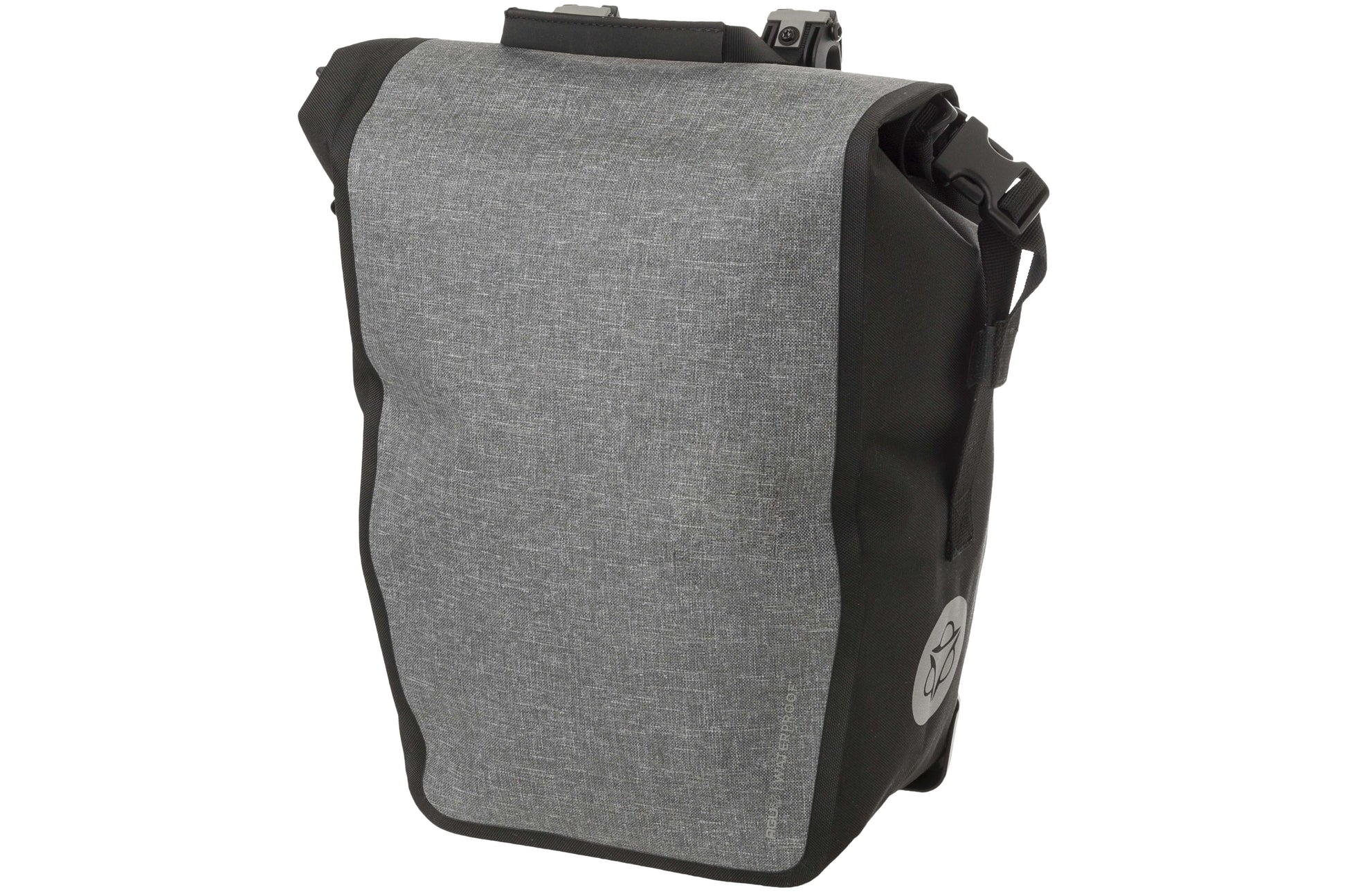 Borsa per bicicletta singola Agu clean, riparo click'ngo medio grigio melange