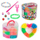 Toi-toys juego de bandas de telar 2700 piezas en caja de almacenamiento de corazón