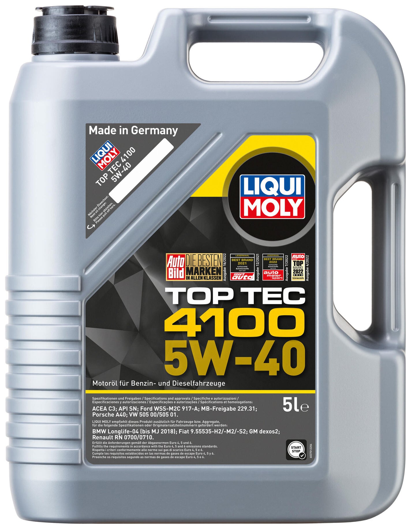 Top 4100 per olio moto Liqui MOLY TEC 4100.