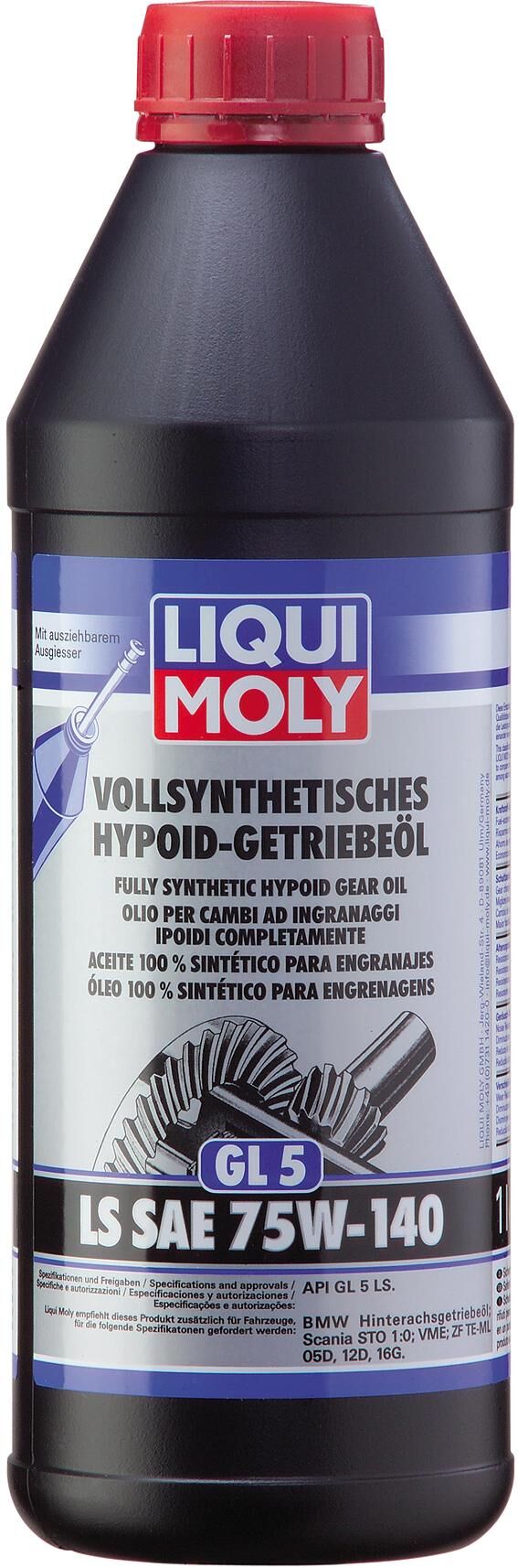 Liqui MOLY ingranaggio olio gl5 ls 1ltr. 75W-140