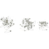 Spille da balia Creative Company, L: 28+31+36 mm, spess. 0,7-0,8 mm, argento, 600 pezzi 1 scatola