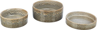 Trixie ciotola per cibo e beverino in ceramica marrone