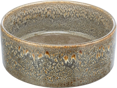Trixie ciotola per cibo e beverino in ceramica marrone