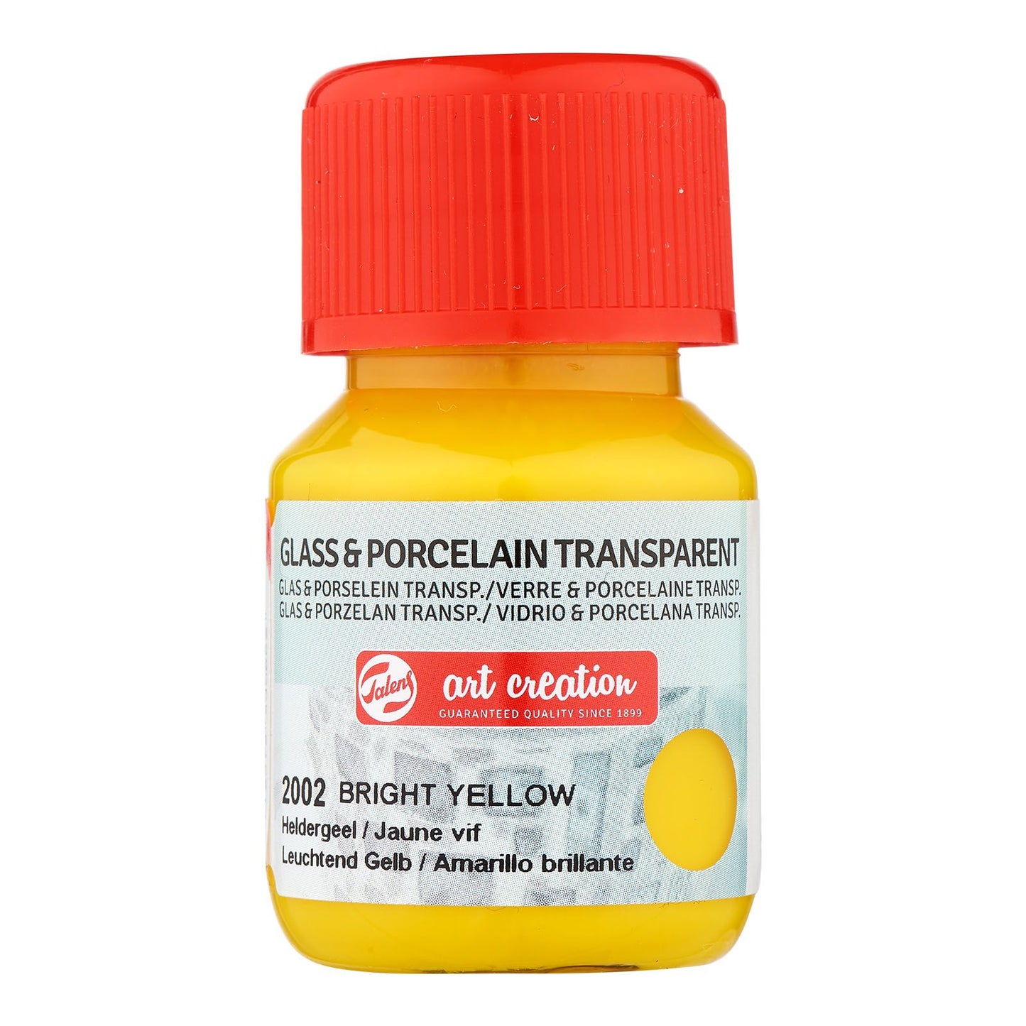 Talens creación artística • porcelana de vidrio transparente 30ml amarillo brillante