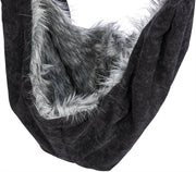 Trixie Hondentas buikdrager soft zwart grijs - afbeelding 3