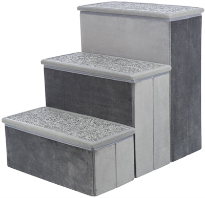 Escalera de trixie con espacio de almacenamiento gris