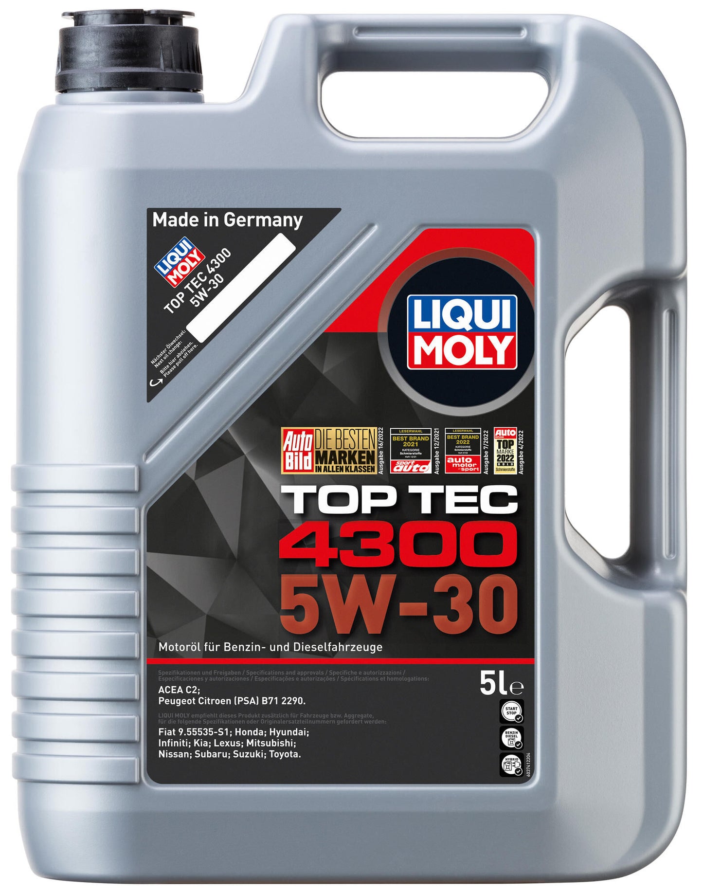 Liqui moly motorolie top tec 4300 motoroel toptec4300 5w-30 lm 1 ltr.