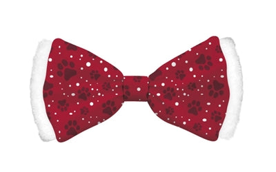 Mually Gifts de Navidad Butterfly Bow Satin Rojo