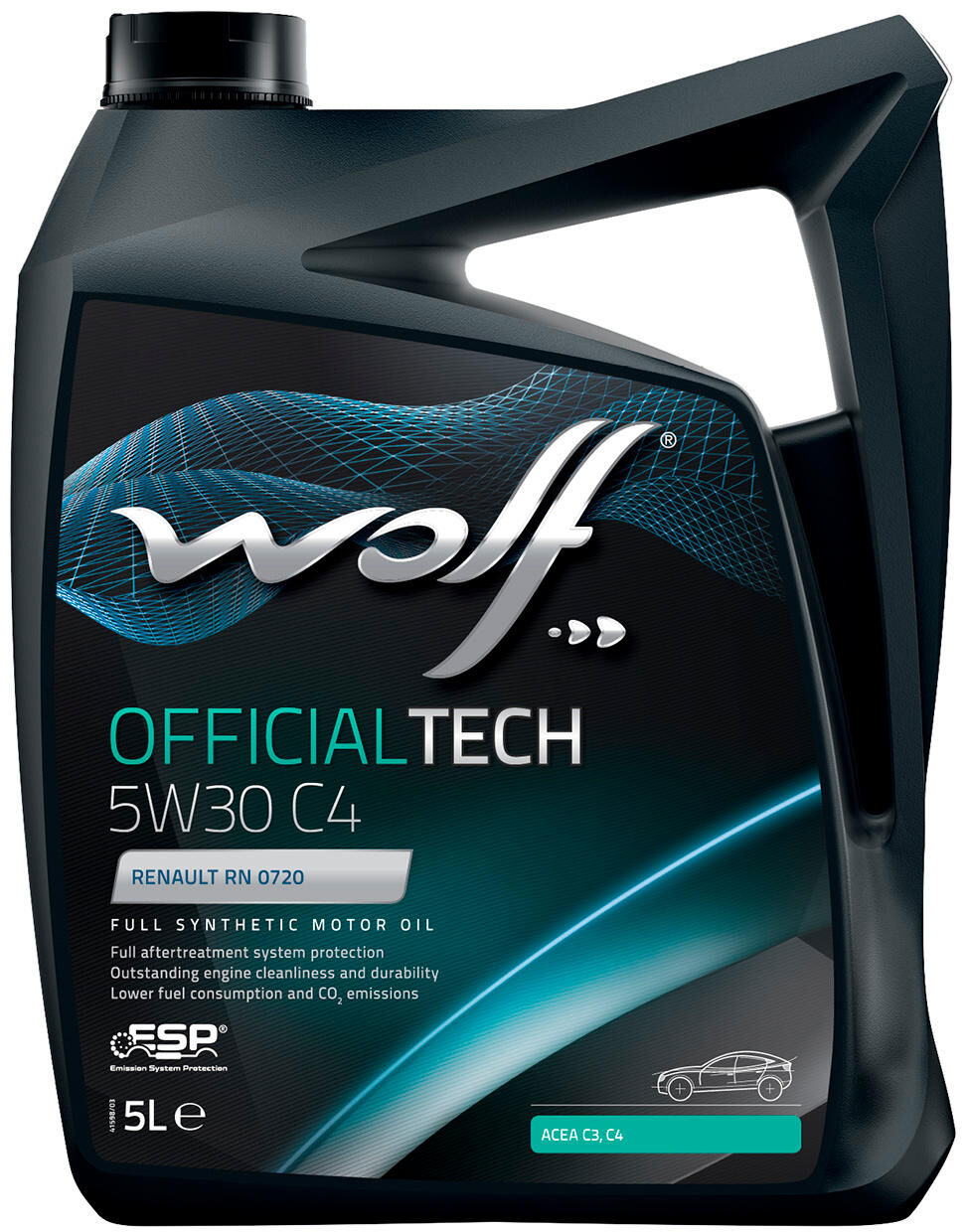 Wolf Engine Oil OfficerTech C4. MOTOROIL 5W30 5L OficialTech C4