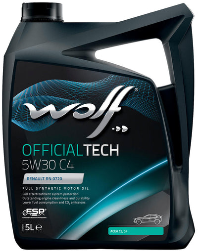 Motore di lupo Olio ufficiale di Officialtech C4. Motoroil 5W30 5L OfficialTech C4