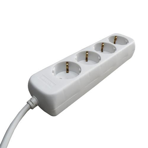 Toma de mesa de 4 vías + cable de 3 m