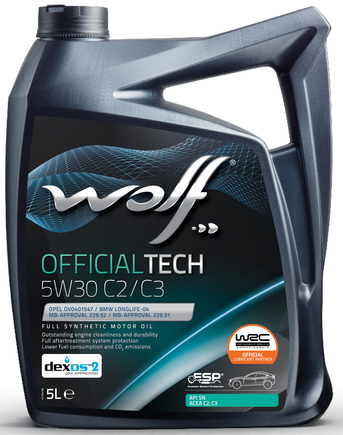 Wolf Motor Oil OfficialTech C2 C3. Motoroil 5W30 5L OfficialTech C2 C3
