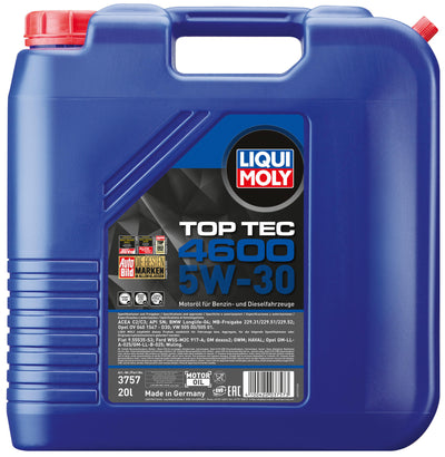 Top 4600 dell'olio motore di Liqui MOLY TEC 4600.