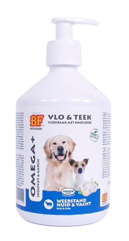 Biofood omega+ veterinario de oveja líquida con ajo vlo teek