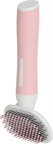 Zolux anah Slicker cepillo suave rosa blanco