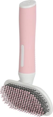 Zolux anah Slicker cepillo suave rosa blanco