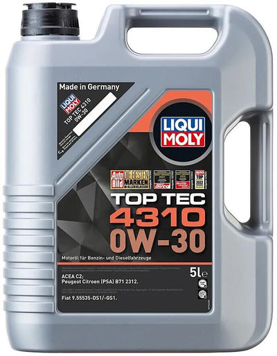 Liqui moly motorolie top tec 4310 oil top tec 4310 0w-30 5l