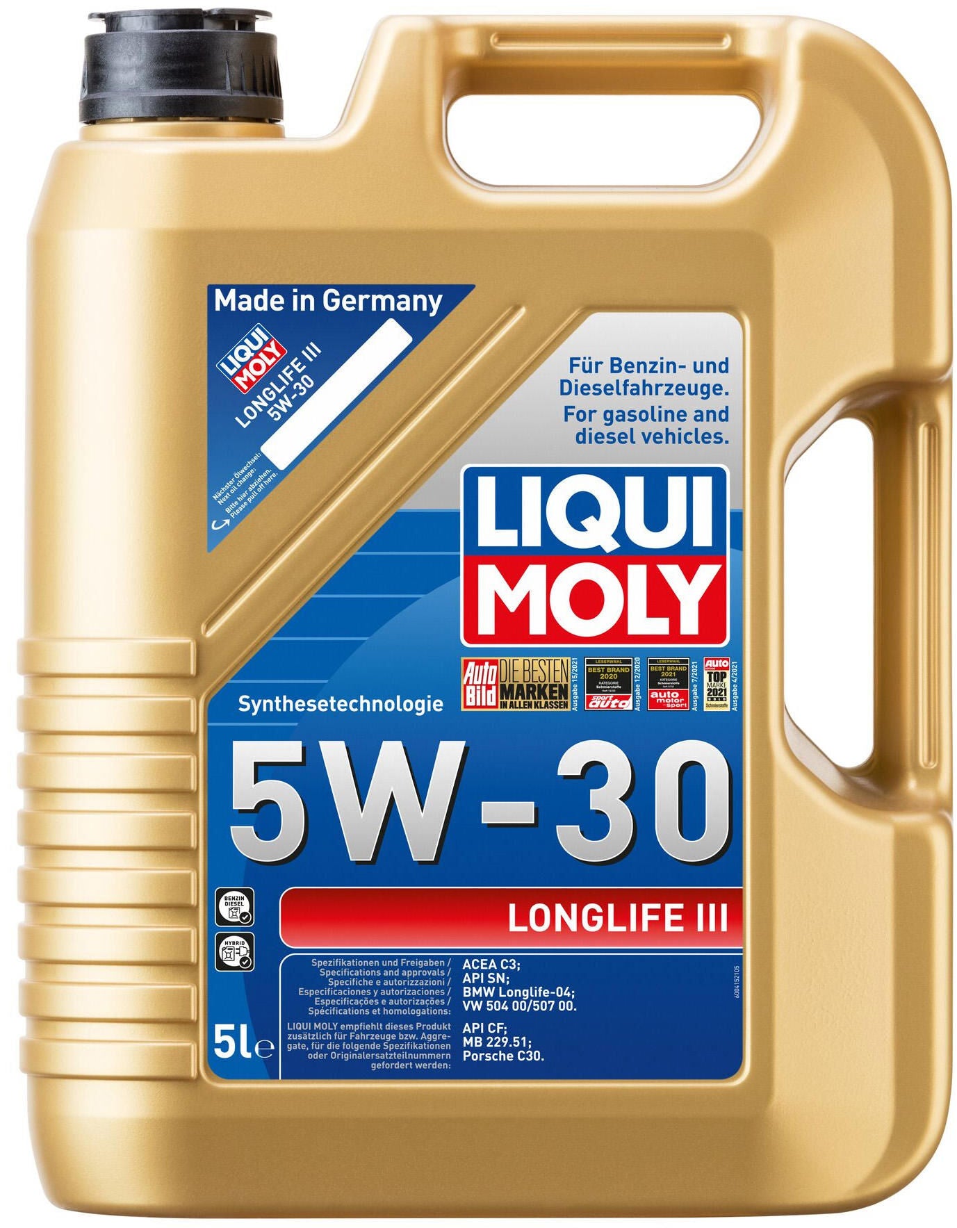 Liqui MOLY MOTORIOL 5W-30 LL-III 5L