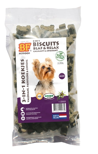 Biofood 3 in 1 Biscuits per cani A corteccia rilassante mini