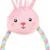 Cucciolo Zolux piccolo coniglio peluche con rosa corda