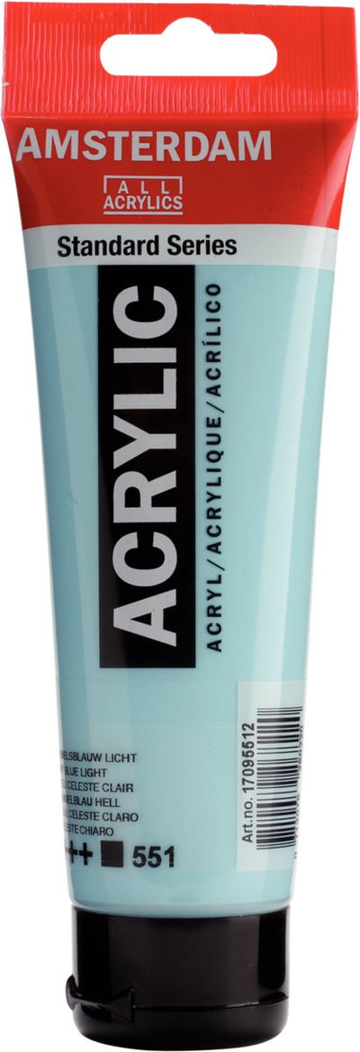Amsterdam standard series acrylic paint tube 120 ml sky blue light 551