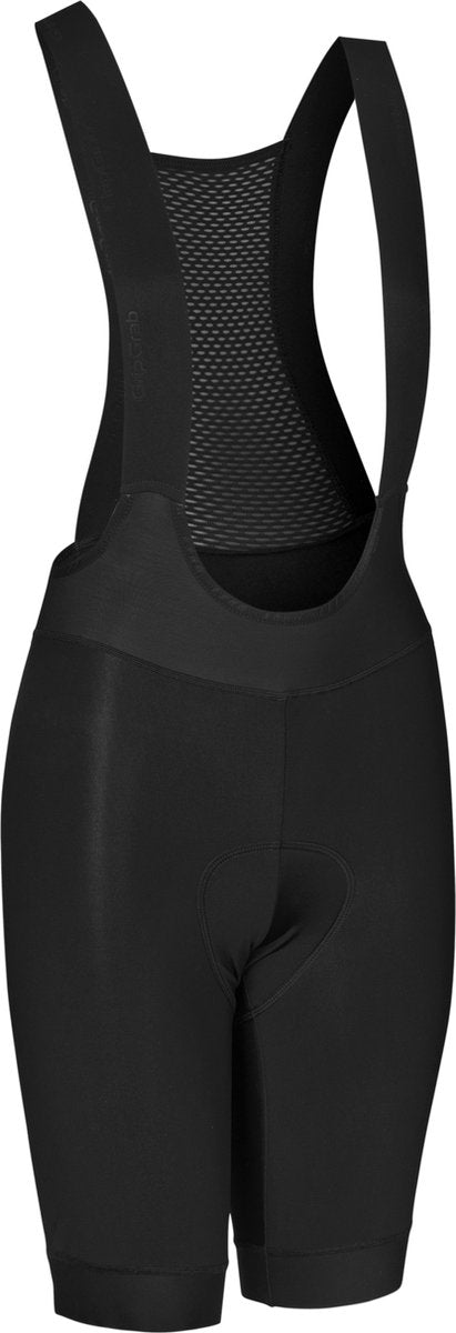 Gripgrab - aquarepel autumn winter softshell cycling shorts for women water-repellent thermal bib shorts with chamois and suspenders - black - women - size xs