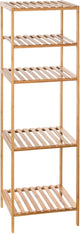 Five Simply Smart 5Five estantería de almacenaje con 5 niveles para el baño bambú natural 35x32x77 cm madera natural