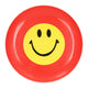 Frisbee met lachgezicht rood