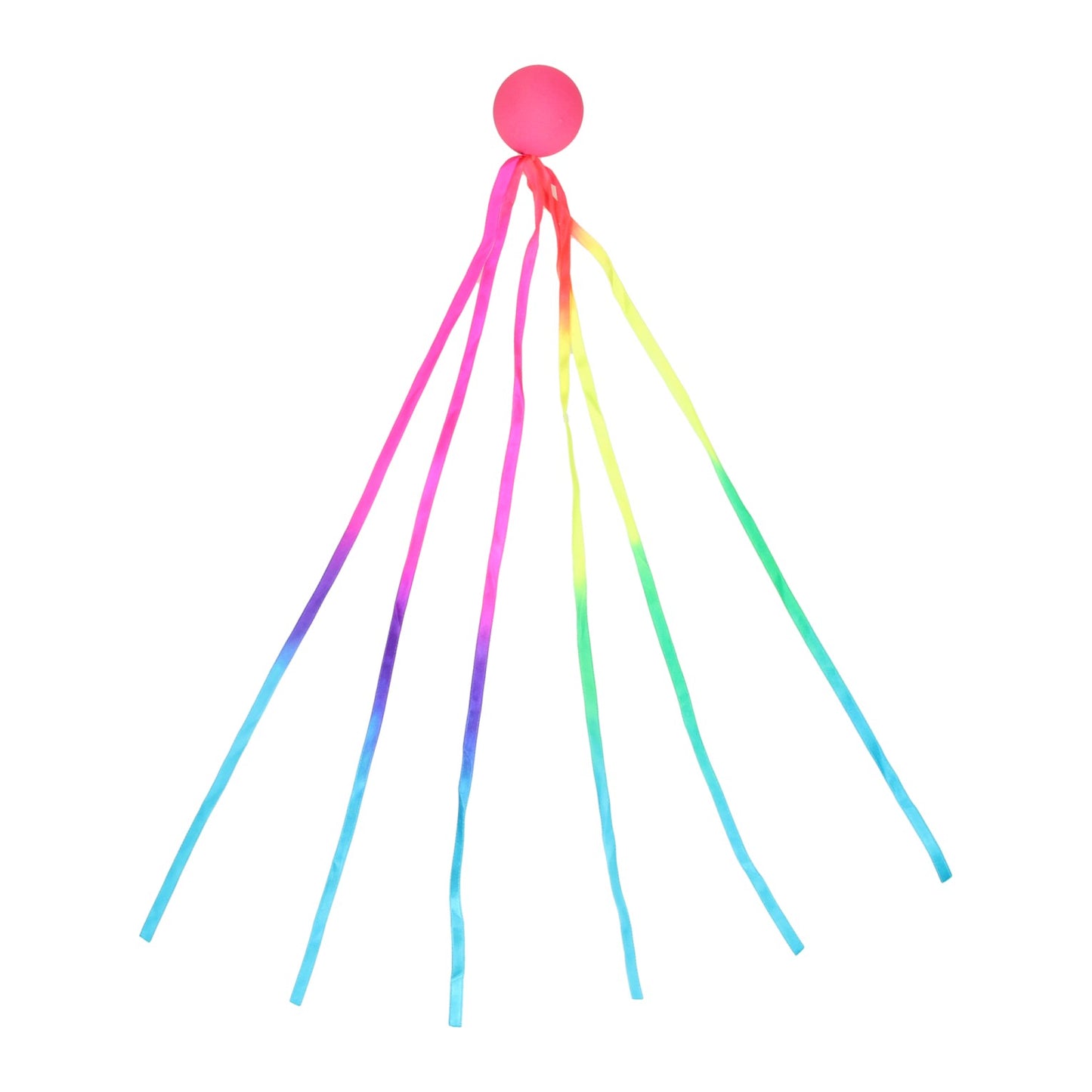 Bola con cinta de arcoiris