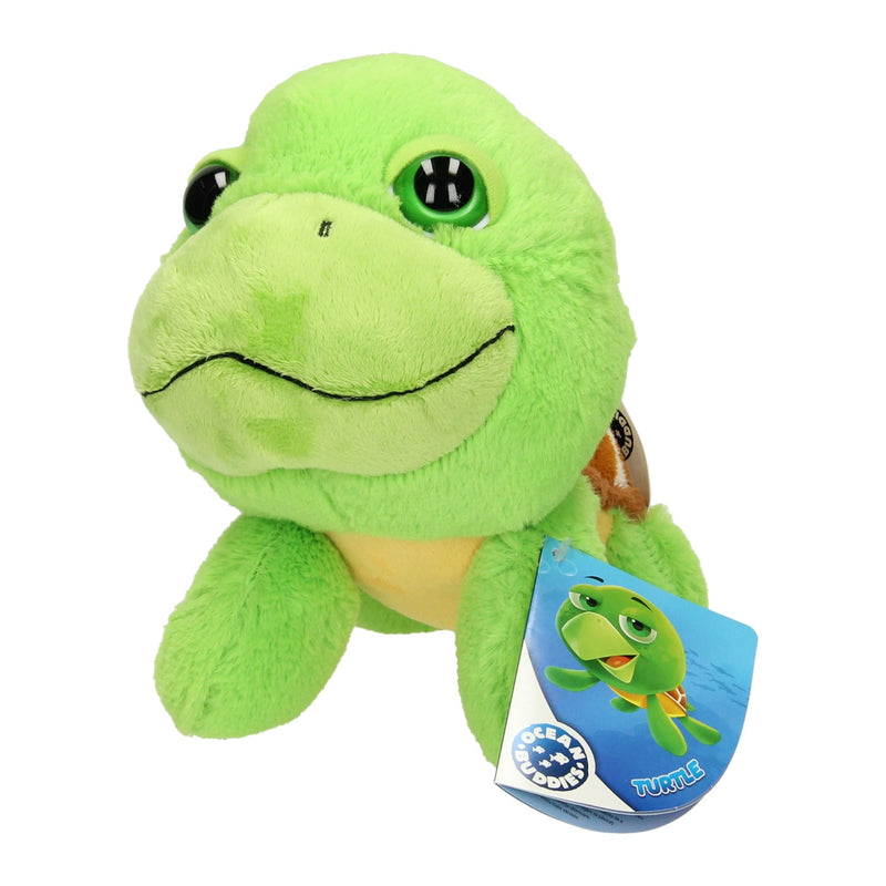 Peluche tartaruga di peluche dalla testa grande, 21 cm